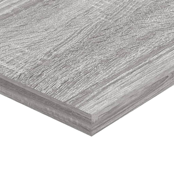 væghylder 4 stk. 100x20x1,5 cm konstrueret træ grå sonoma-eg