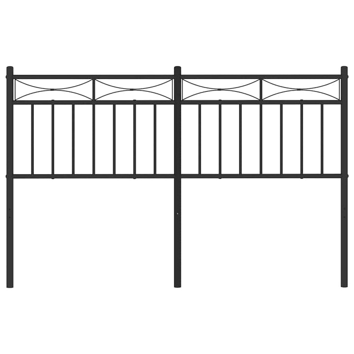 udskiftningsgavl 135 cm metal sort