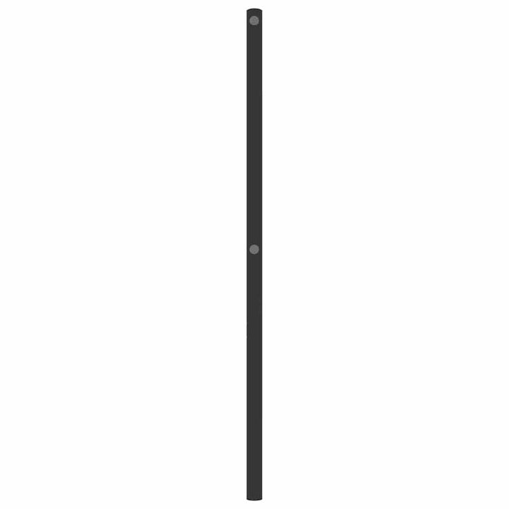 udskiftningsgavl 135 cm metal sort