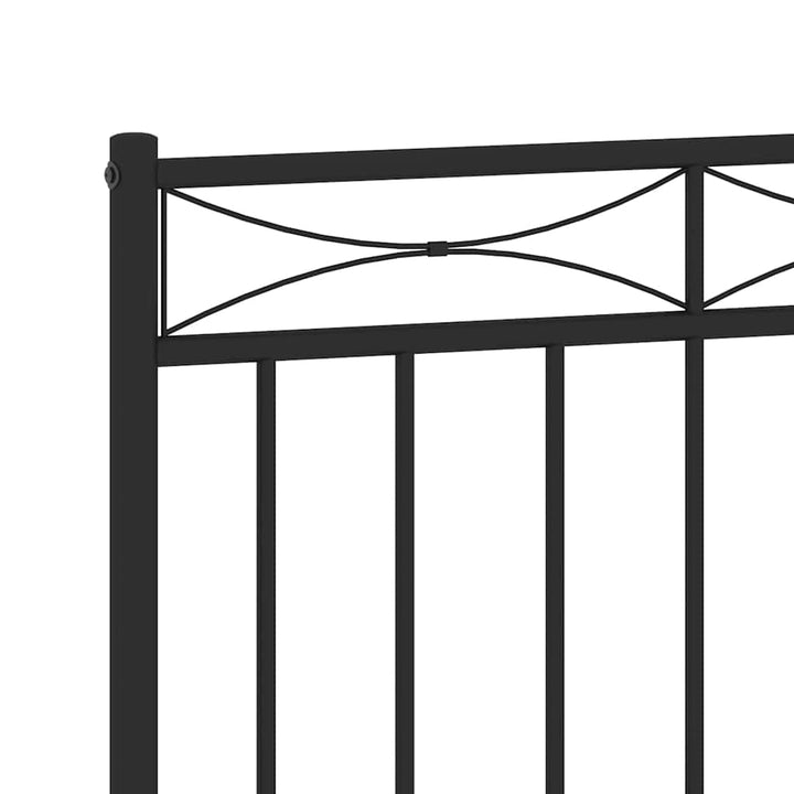 udskiftningsgavl 135 cm metal sort