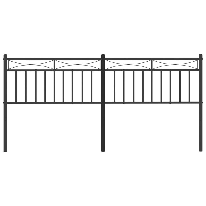 udskiftningsgavl 193 cm metal sort