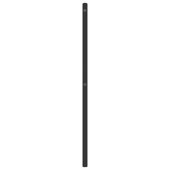 udskiftningsgavl 193 cm metal sort