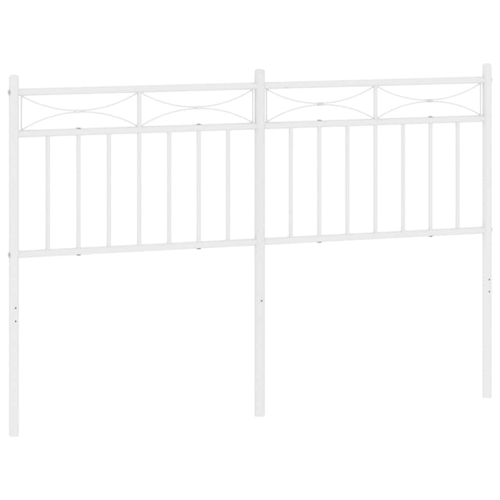 udskiftningsgavl 135 cm metal hvid