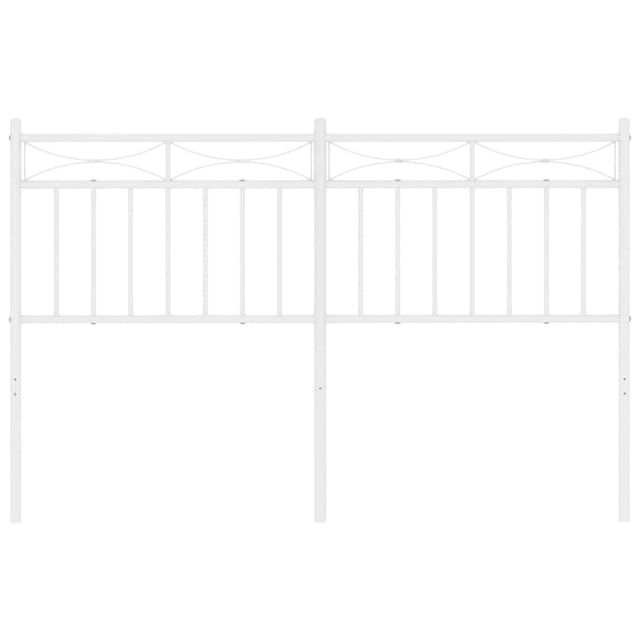 udskiftningsgavl 135 cm metal hvid