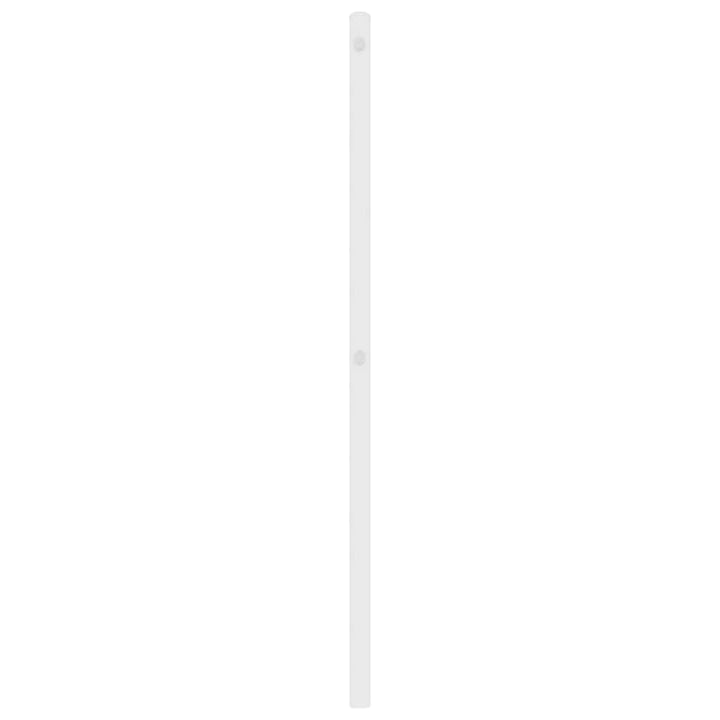 udskiftningsgavl 135 cm metal hvid