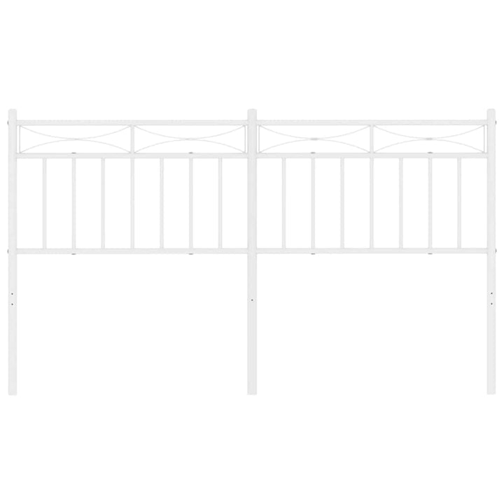 udskiftningsgavl 150 cm metal hvid