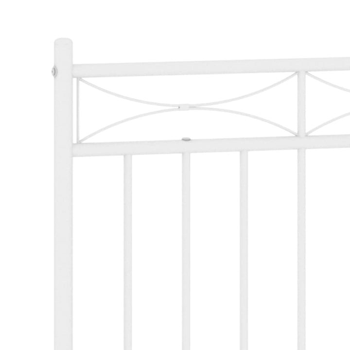 udskiftningsgavl 150 cm metal hvid