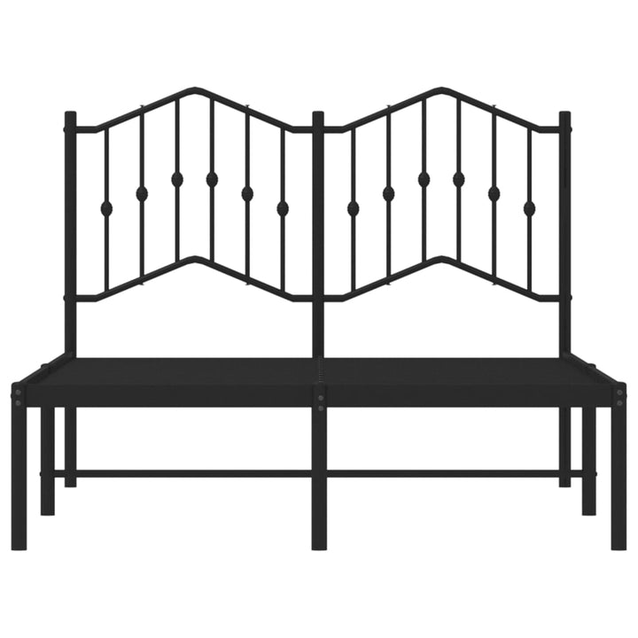 sengeramme med sengegavl 120x190 cm metal sort