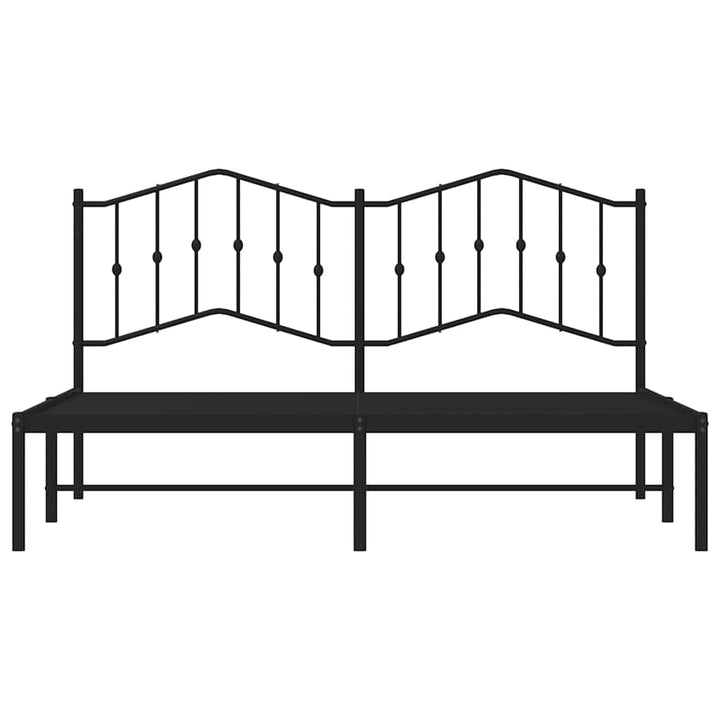 sengeramme med sengegavl 183x213 cm metal sort