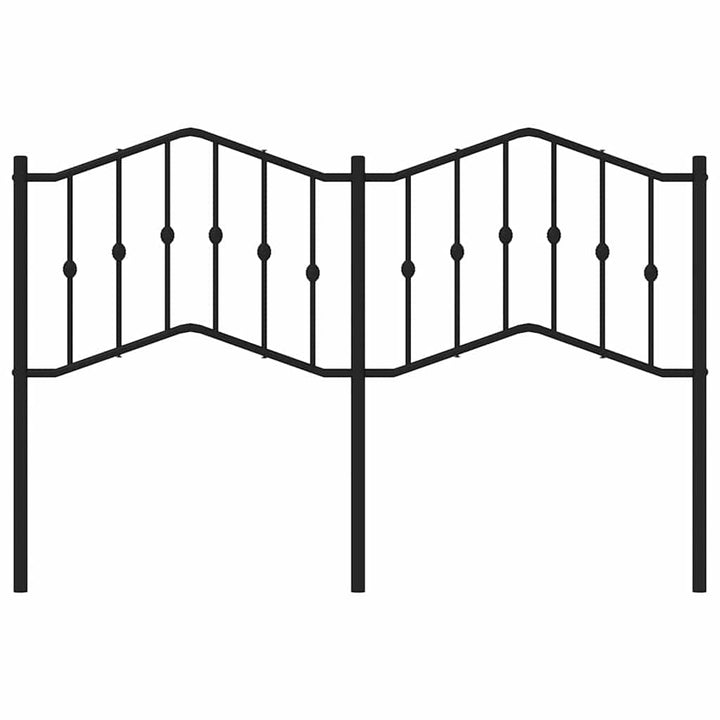 udskiftningsgavl 150 cm metal sort