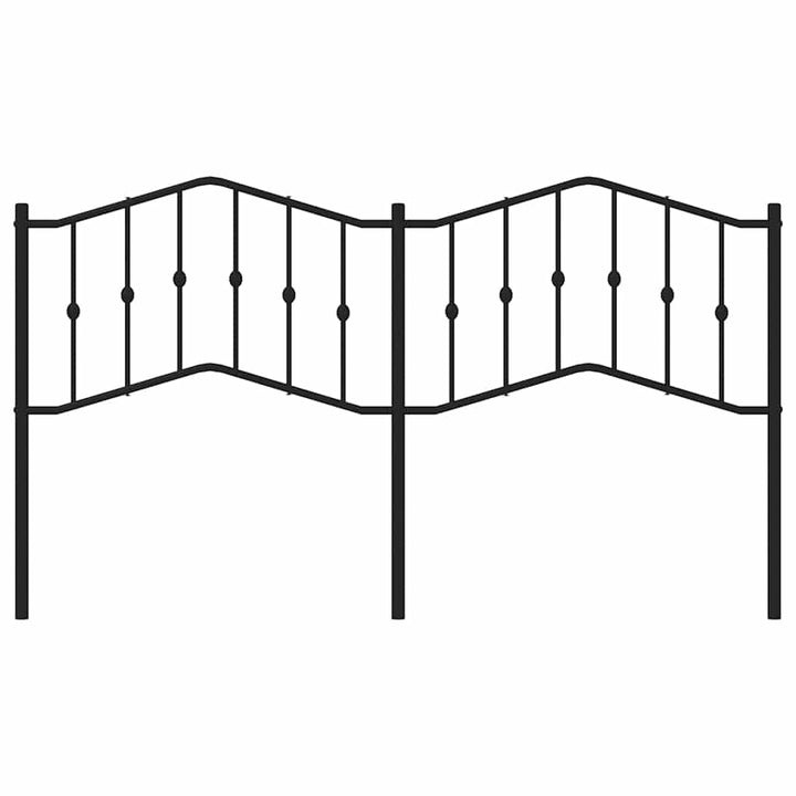 udskiftningsgavl 180 cm metal sort