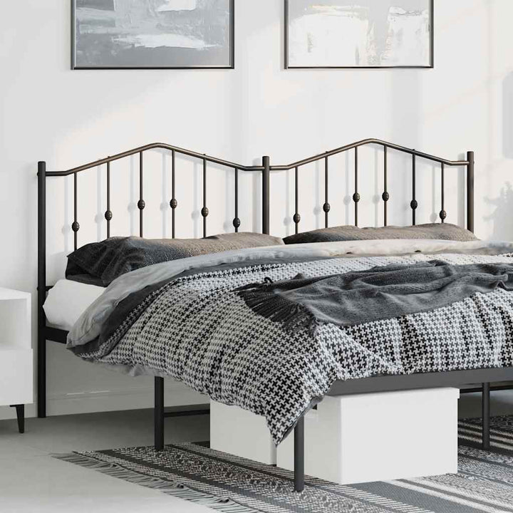 udskiftningsgavl 180 cm metal sort