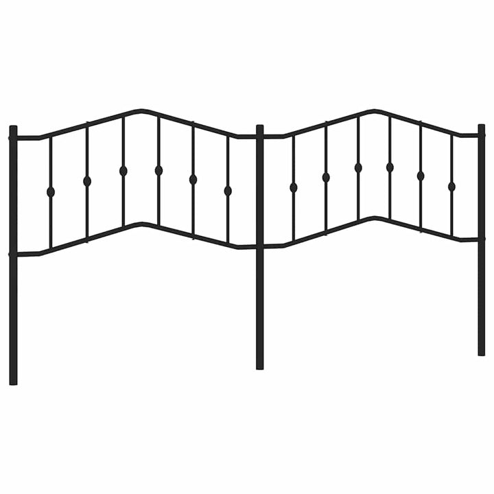 udskiftningsgavl 193 cm metal sort