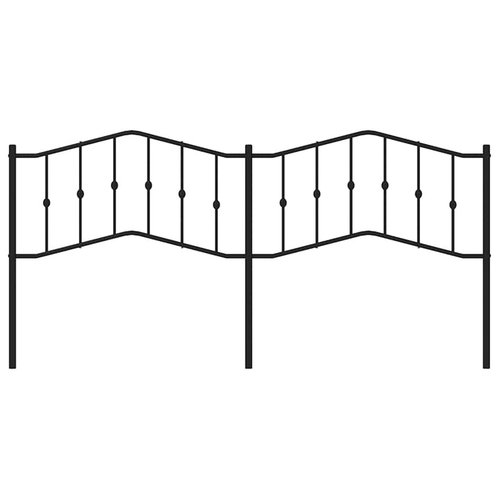 udskiftningsgavl 193 cm metal sort