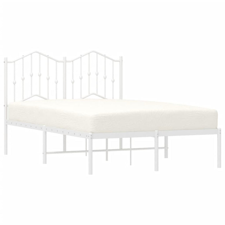 sengeramme med sengegavl 120x190 cm metal hvid