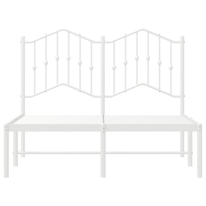 sengeramme med sengegavl 120x200 cm metal hvid