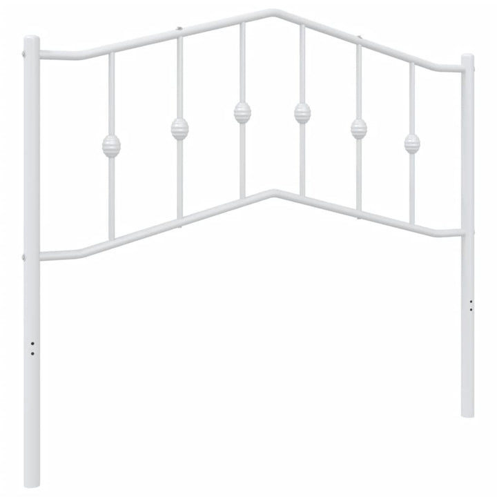 udskiftningsgavl 107 cm metal hvid