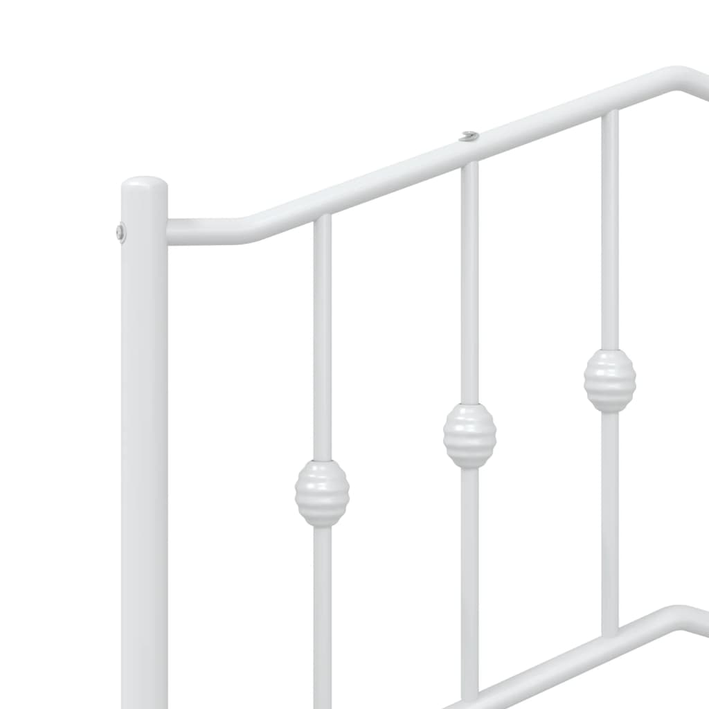 udskiftningsgavl 107 cm metal hvid