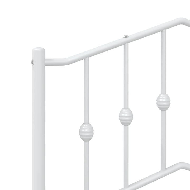 udskiftningsgavl 107 cm metal hvid