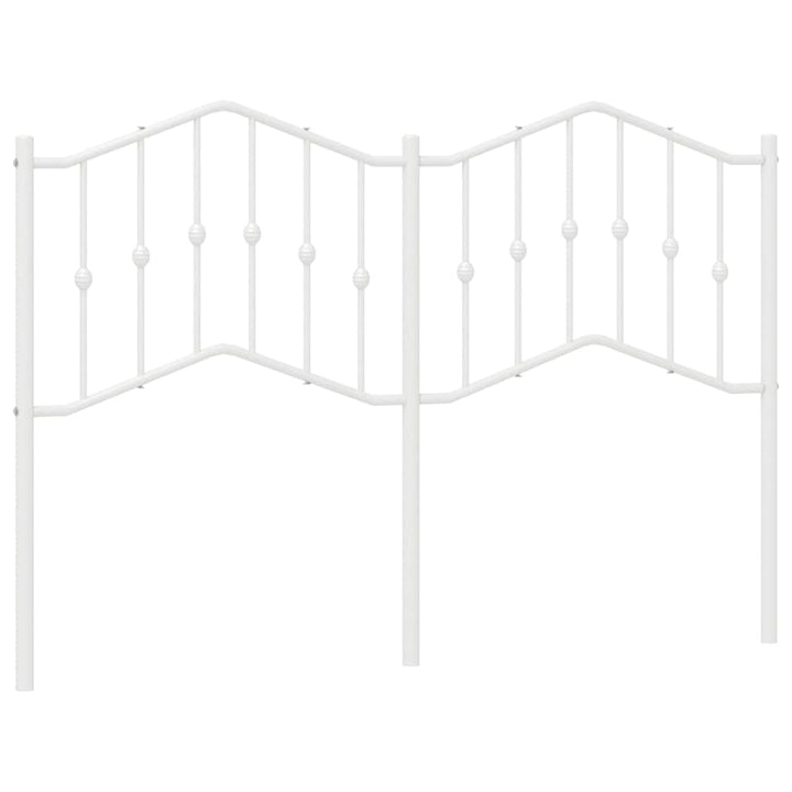 udskiftningsgavl 135 cm metal hvid