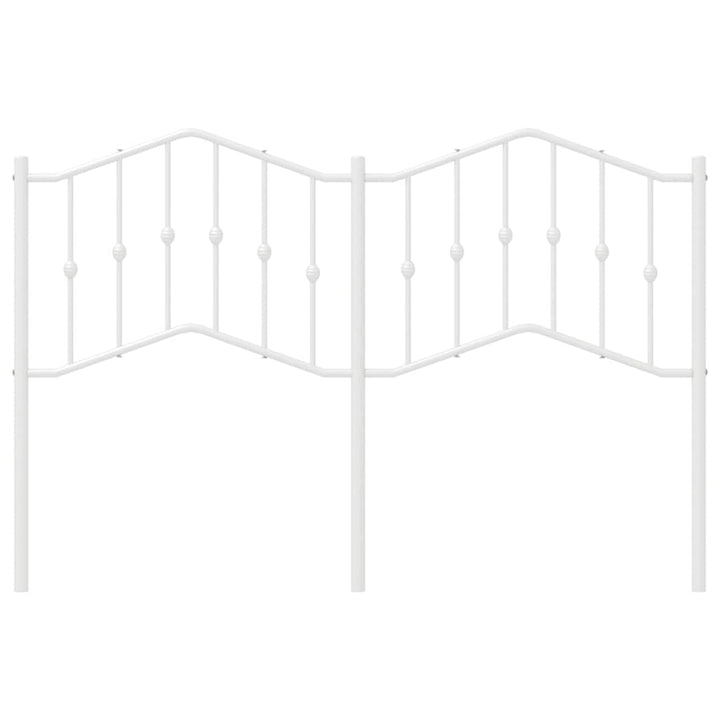 udskiftningsgavl 135 cm metal hvid