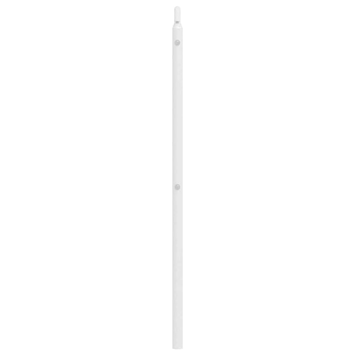 udskiftningsgavl 135 cm metal hvid