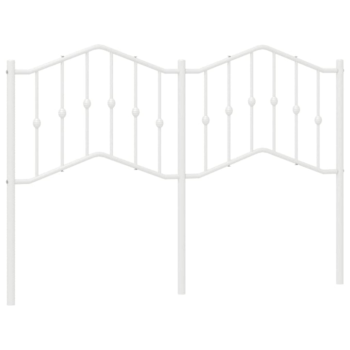 udskiftningsgavl 140 cm metal hvid