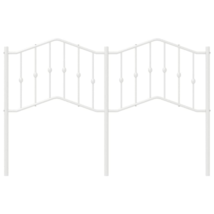 udskiftningsgavl 140 cm metal hvid