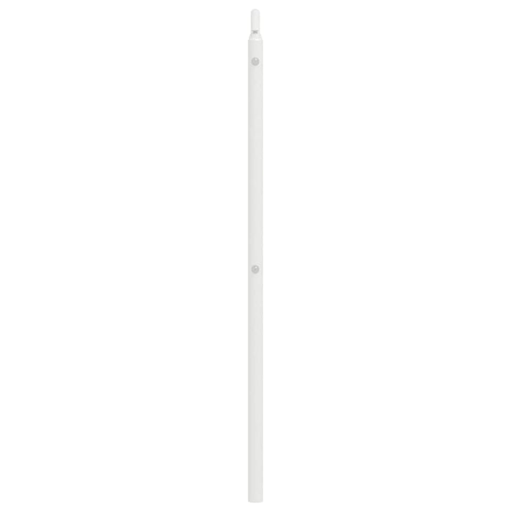 udskiftningsgavl 140 cm metal hvid