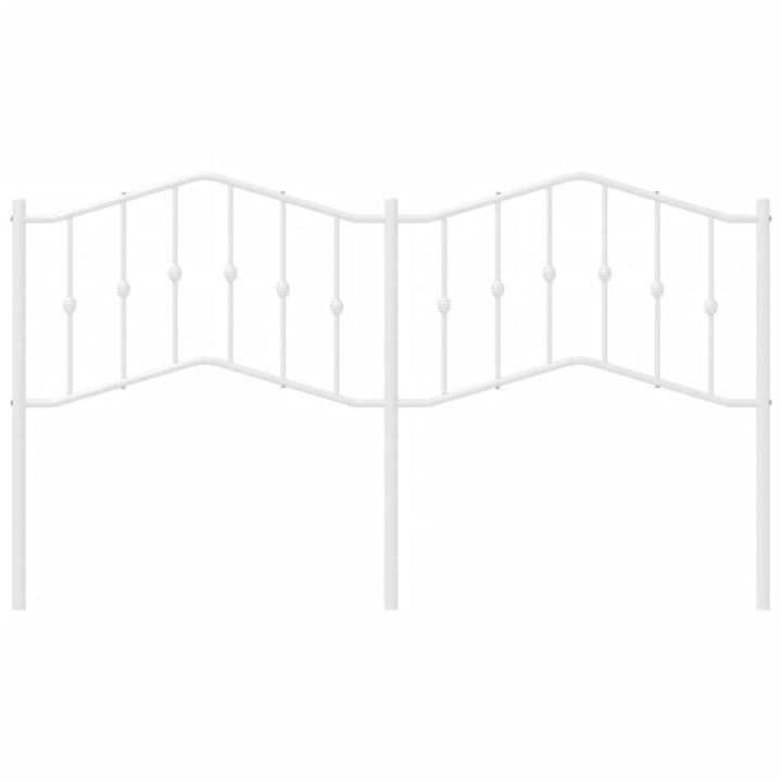 udskiftningsgavl 160 cm metal hvid