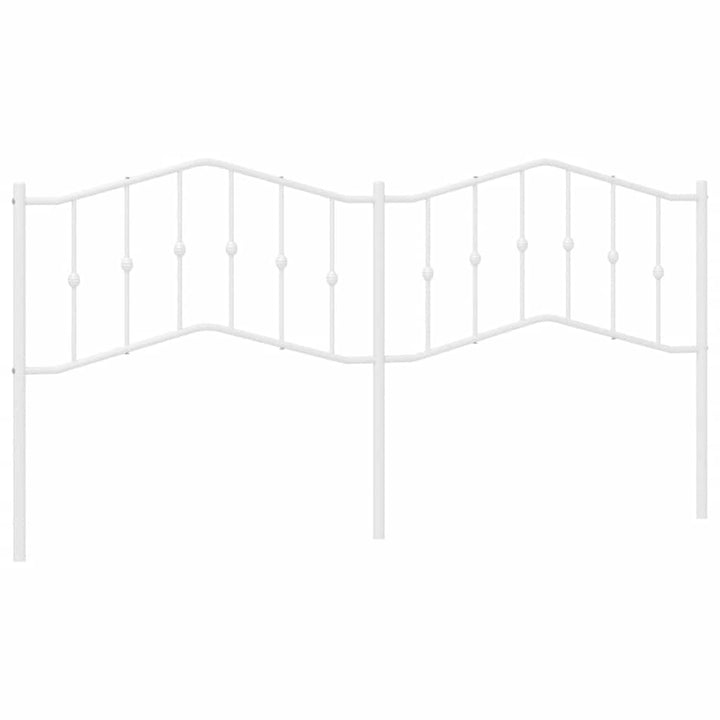 udskiftningsgavl 193 cm metal hvid