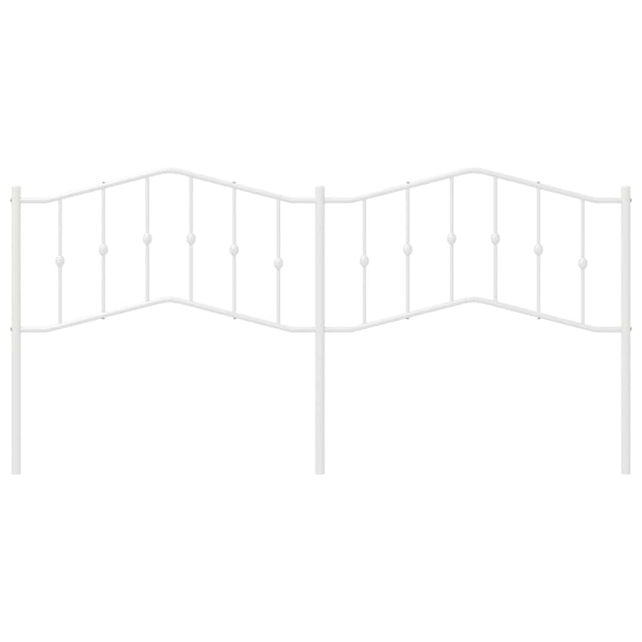 udskiftningsgavl 193 cm metal hvid