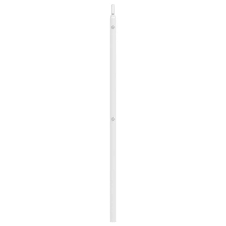 udskiftningsgavl 193 cm metal hvid
