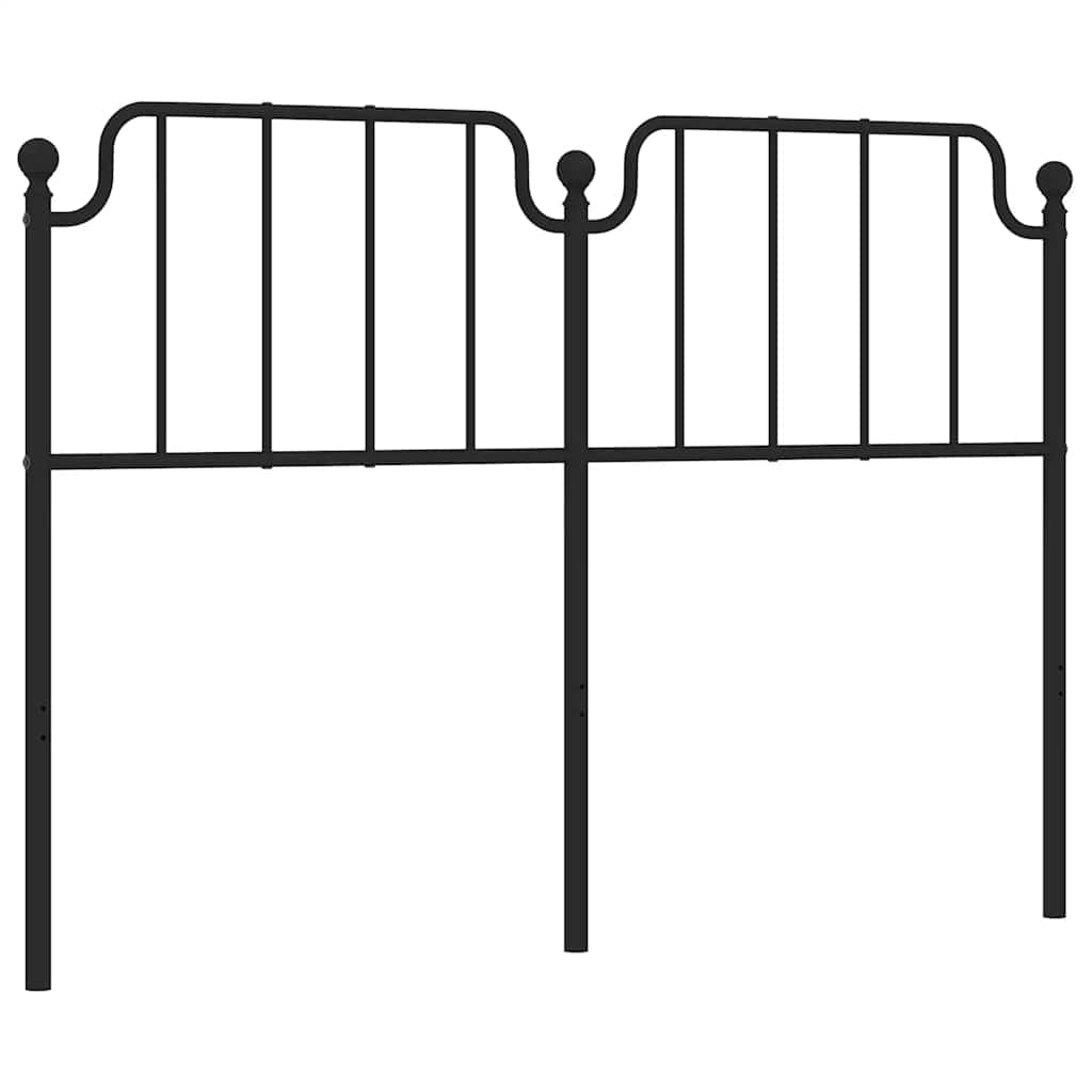 udskiftningsgavl 135 cm metal sort