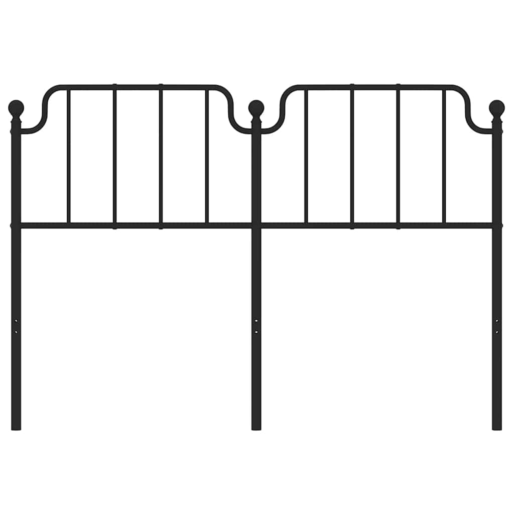 udskiftningsgavl 135 cm metal sort