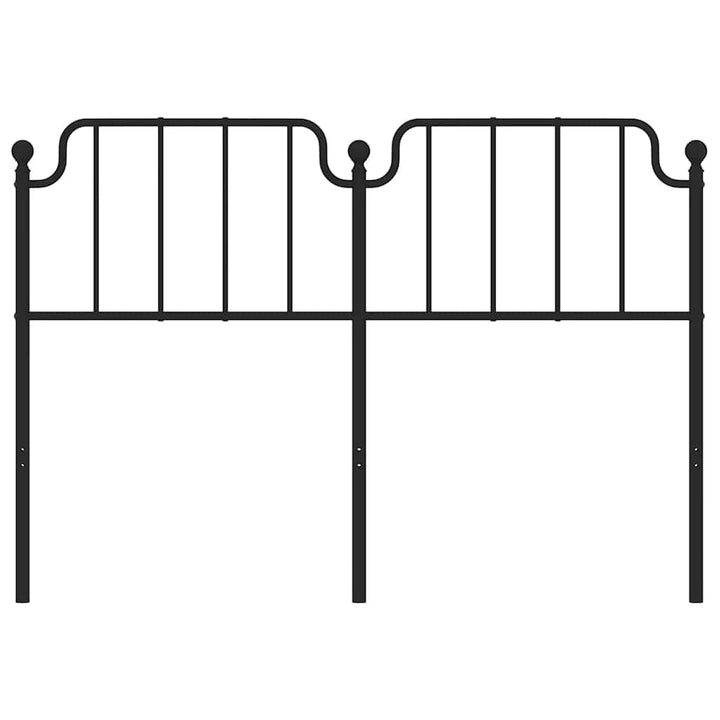 udskiftningsgavl 135 cm metal sort