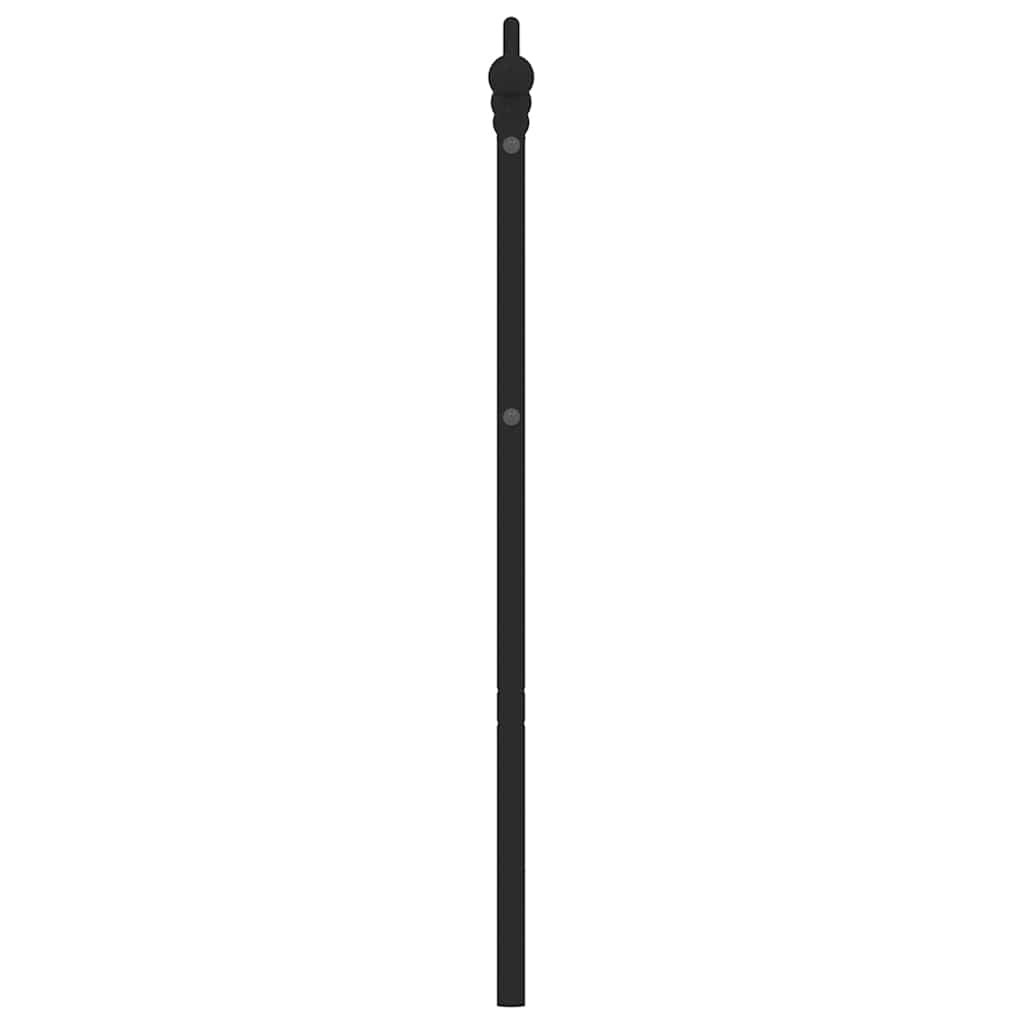 udskiftningsgavl 135 cm metal sort