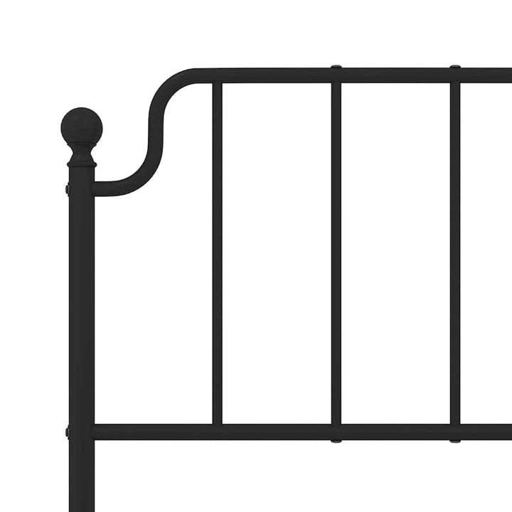 udskiftningsgavl 135 cm metal sort