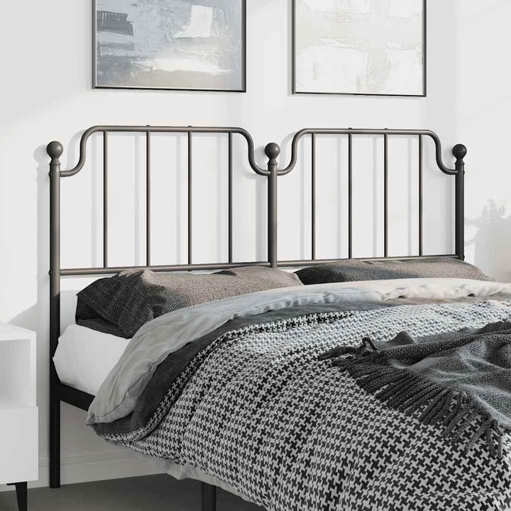 udskiftningsgavl 135 cm metal sort