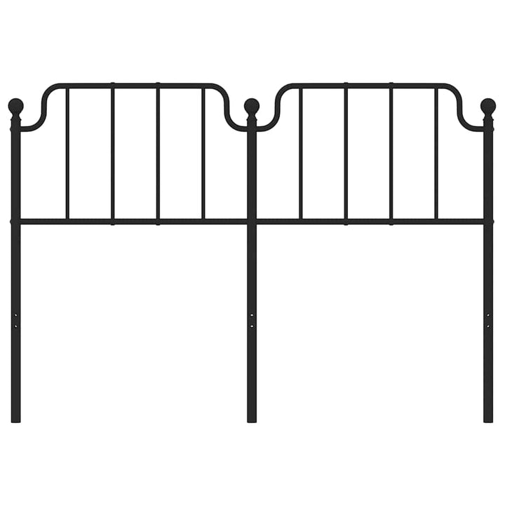 udskiftningsgavl 150 cm metal sort