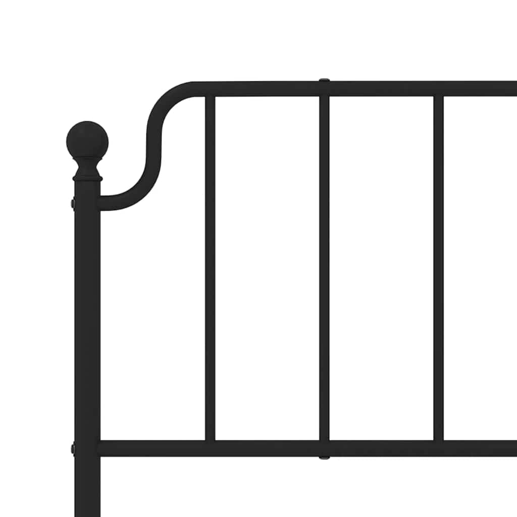 udskiftningsgavl 180 cm metal sort