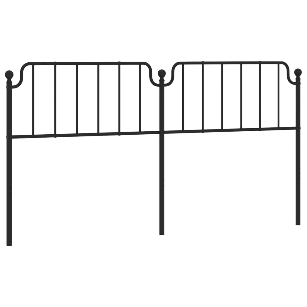 udskiftningsgavl 200 cm metal sort