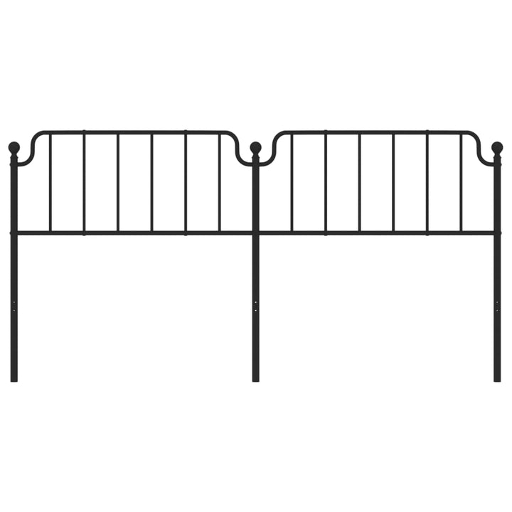 udskiftningsgavl 200 cm metal sort