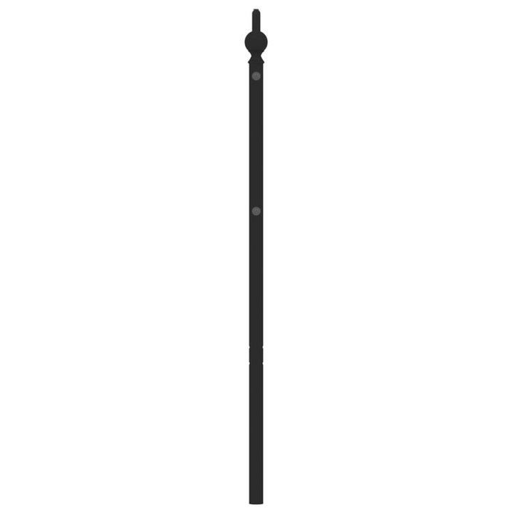 udskiftningsgavl 200 cm metal sort