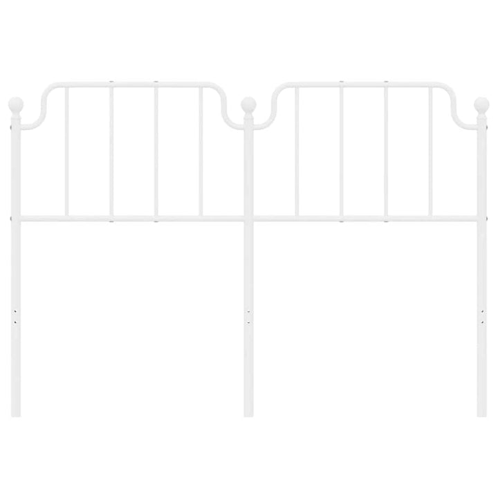 udskiftningsgavl 135 cm metal hvid
