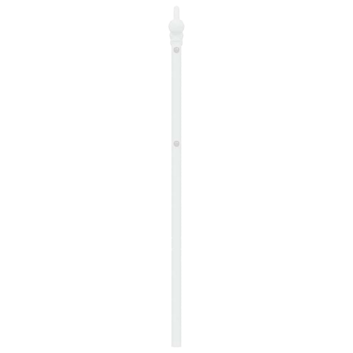udskiftningsgavl 135 cm metal hvid