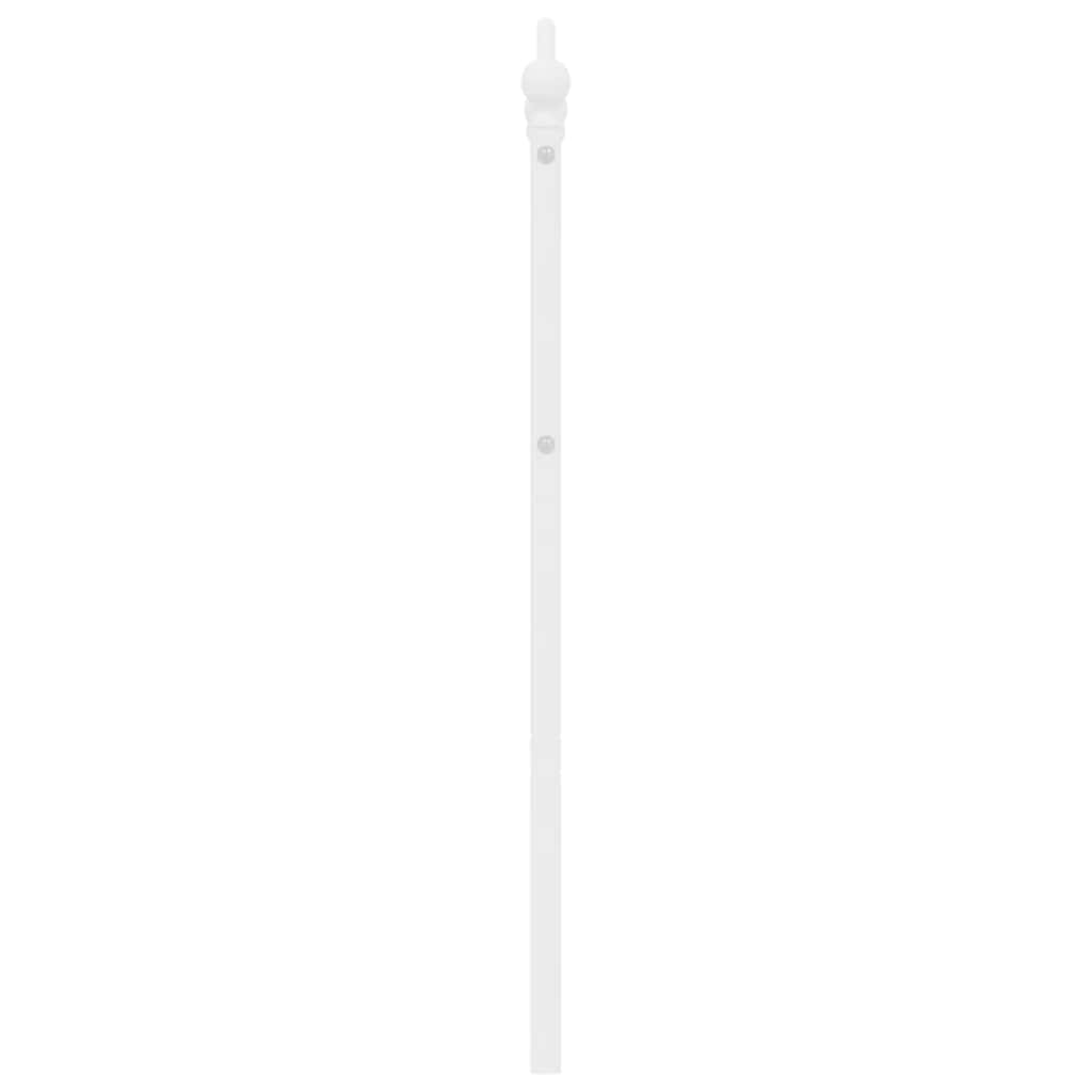 udskiftningsgavl 150 cm metal hvid