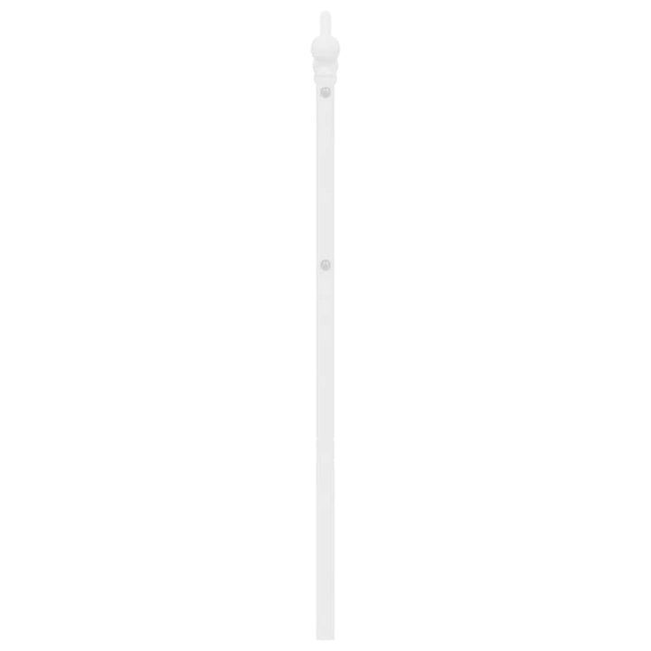 udskiftningsgavl 150 cm metal hvid
