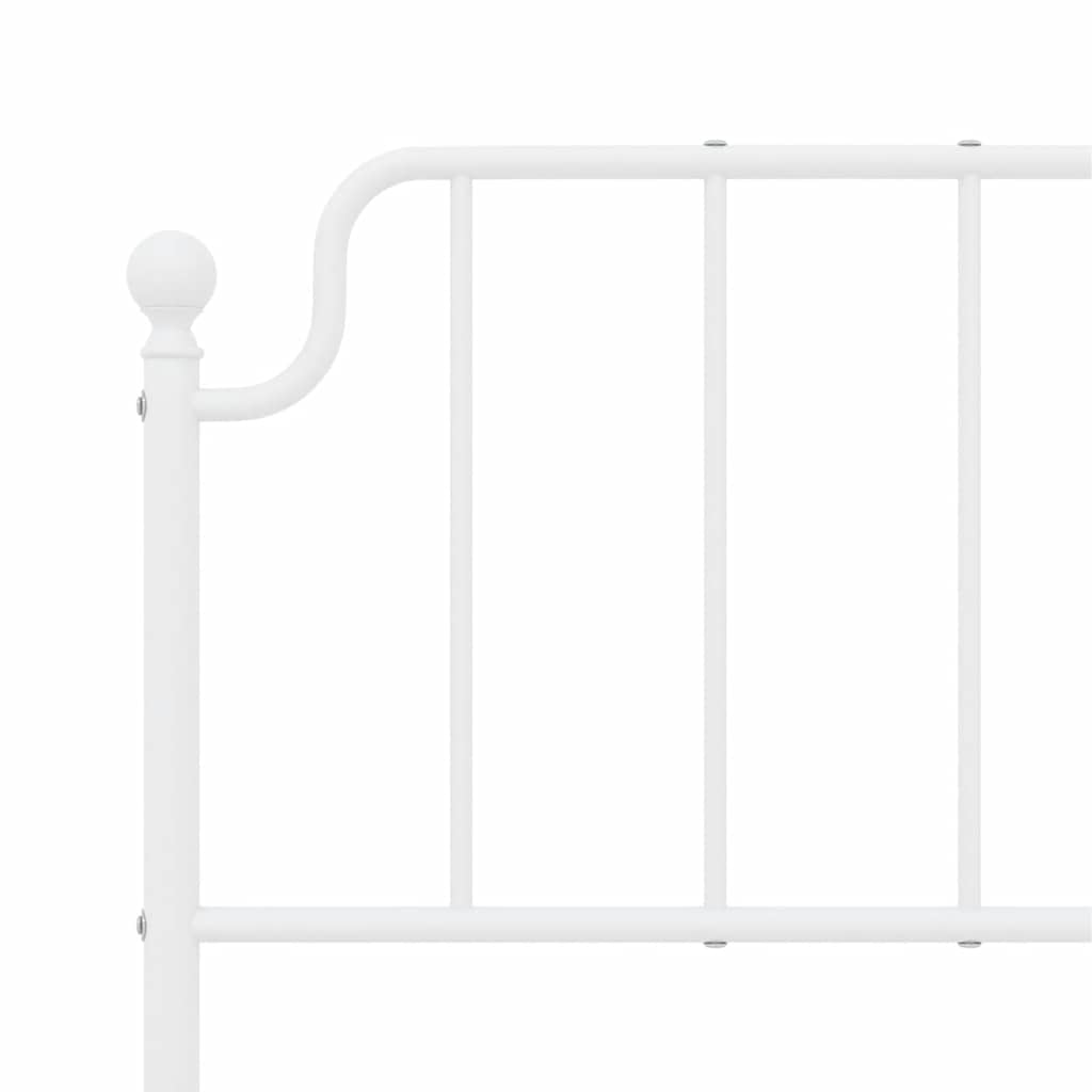 udskiftningsgavl 150 cm metal hvid