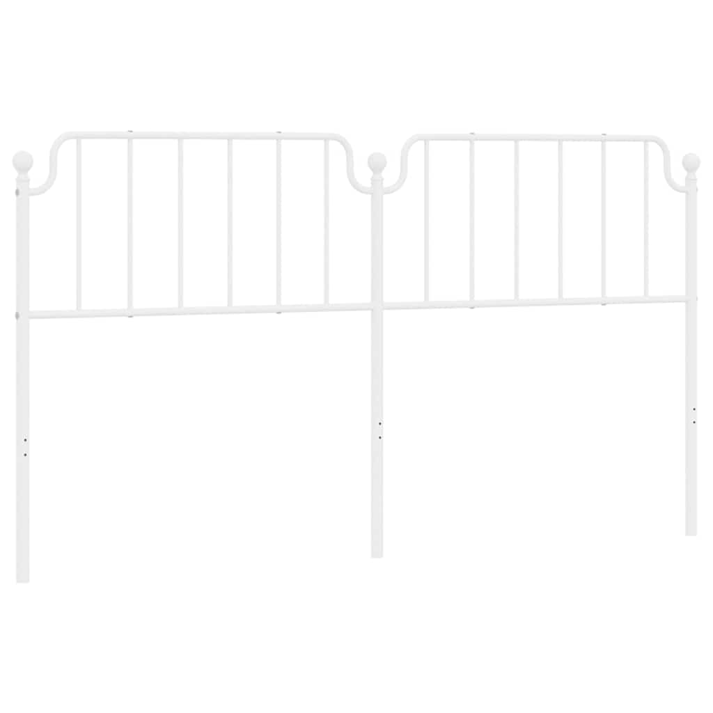 udskiftningsgavl 180 cm metal hvid